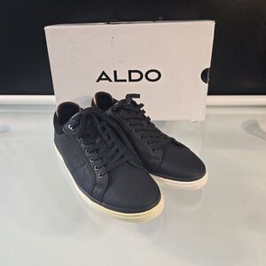 ALDO Finespec Low Top Sneaker Men's Size US 9.5 Pillow Walk Black